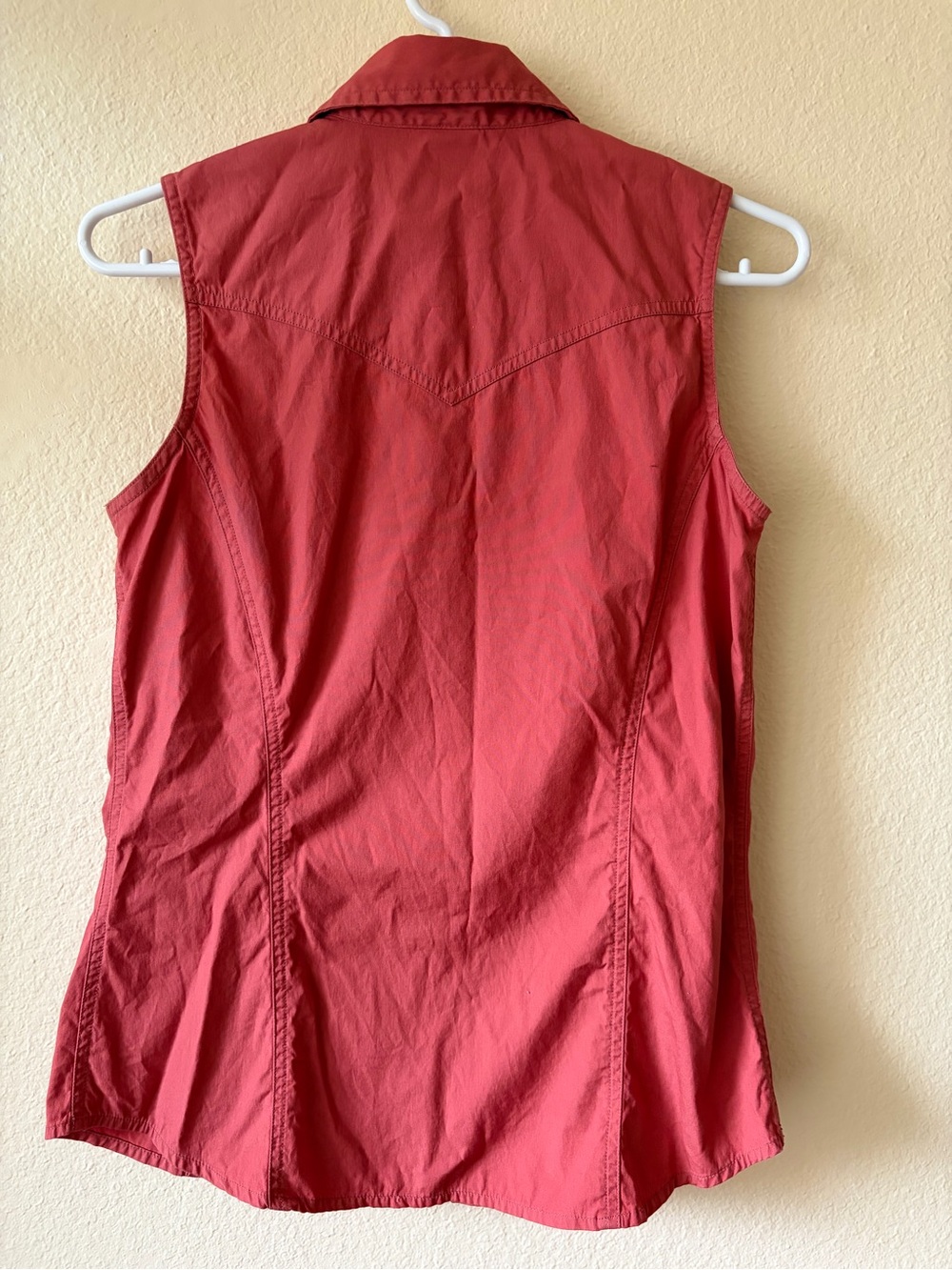 Carhartt Coral Snap Button Utility Vest Workwear Western Sleeveless Shirt Top - Picture 3 of 10